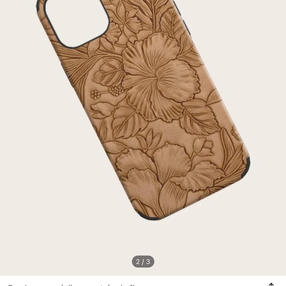 Flower Pattern Mobile Case - Picture 2 of 3